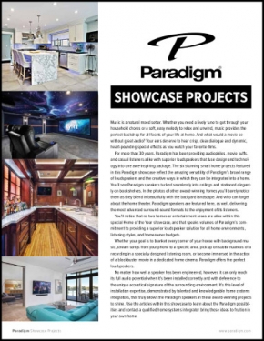 Paradigm Home of the Year Audio and Loudspeakers Projects Showcase