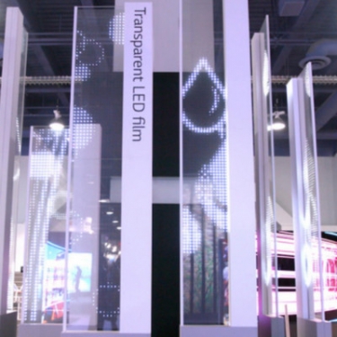 LG’s Transparent LED Film Adheres to Glass Surfaces