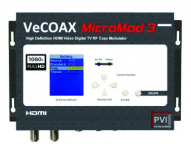 ProVideoInstruments VeCOAX MicroMod-3 Sends 1080p Video to Endless Displays via Coax