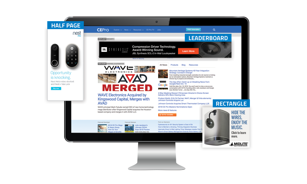 CE Pro Standard Banner Ads