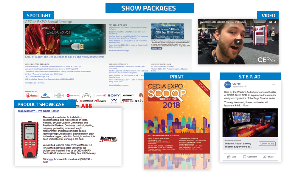 CE Pro Tradeshow Packages