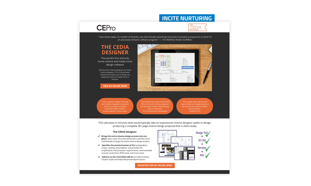 CE Pro INCITE Nurturing